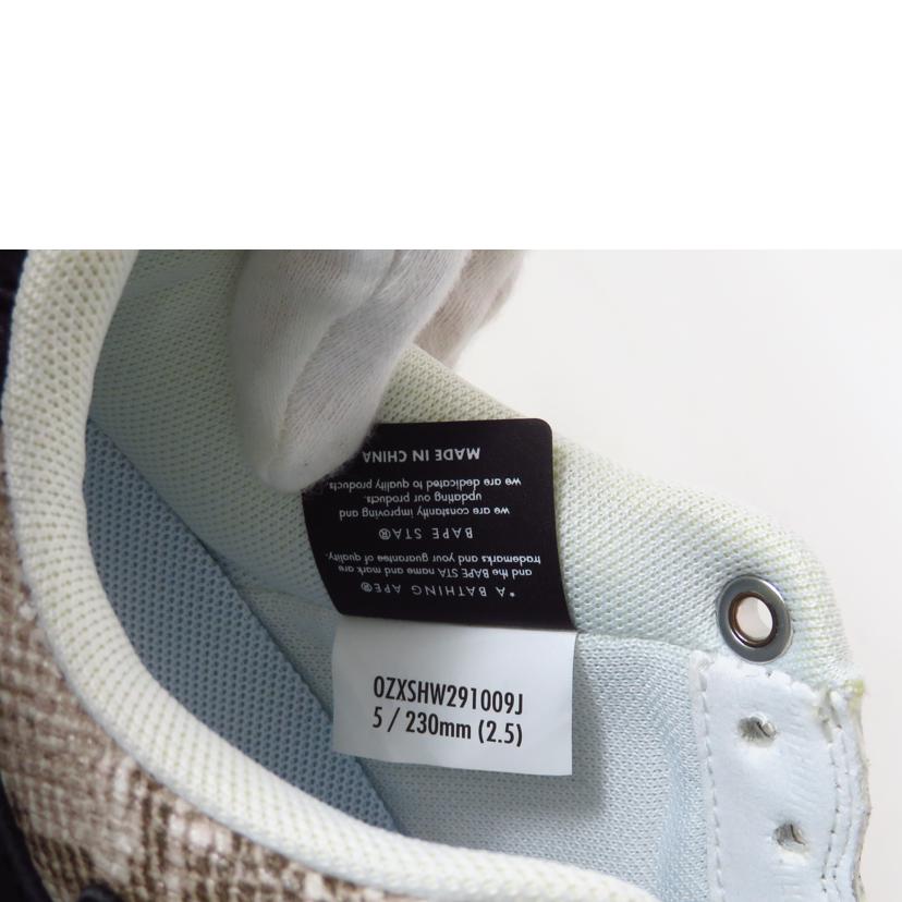 Ａ　ＢＡＴＨＩＮＧ　ＡＰＥ ア ベイジング エイプ/２３　ＢＡＰＥ　ＳＴＡ　ＳＮＡＫＥ　スニーカー　／　ベージュ//SAランク/81