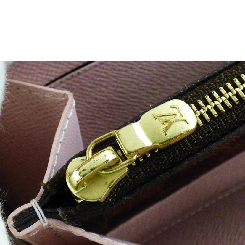 ＬＯＵＩＳ　ＶＵＩＴＴＯＮ ルイ・ヴィトン/ポルトフォイユ・クレマンス／ダミエ・エベヌ／ローズバレリーヌ/N41626//GI2149/ABランク/64