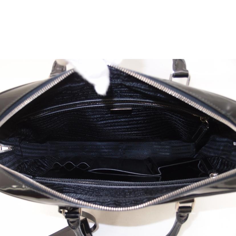 ＰＲＡＤＡ　 プラダ　ブリーフケース　ハンドバック　黒/エナメルビジネスバック／ブラック/VA0891//11 */Aランク/69