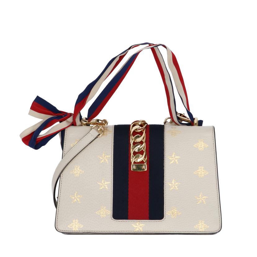 ＧＵＣＣＩ グッチ/シルヴィ　ビー＆スター　スモール　ショルダーバッグ/524405//493***/Bランク/75