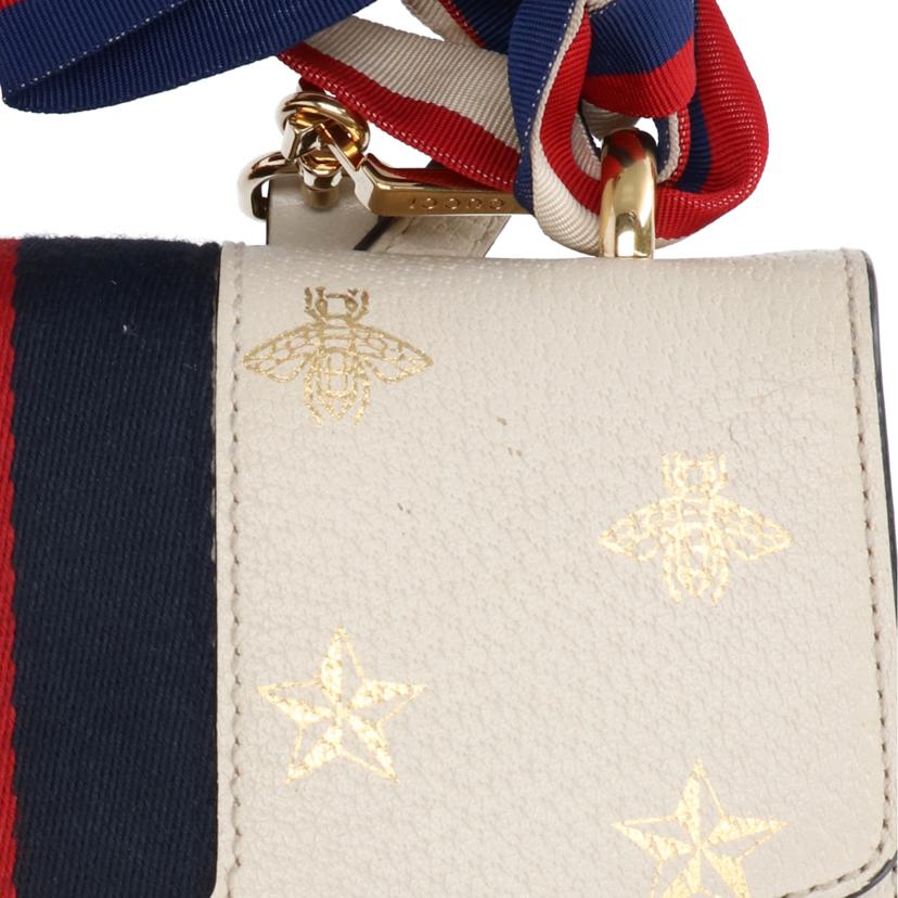ＧＵＣＣＩ グッチ/シルヴィ　ビー＆スター　スモール　ショルダーバッグ/524405//493***/Bランク/75