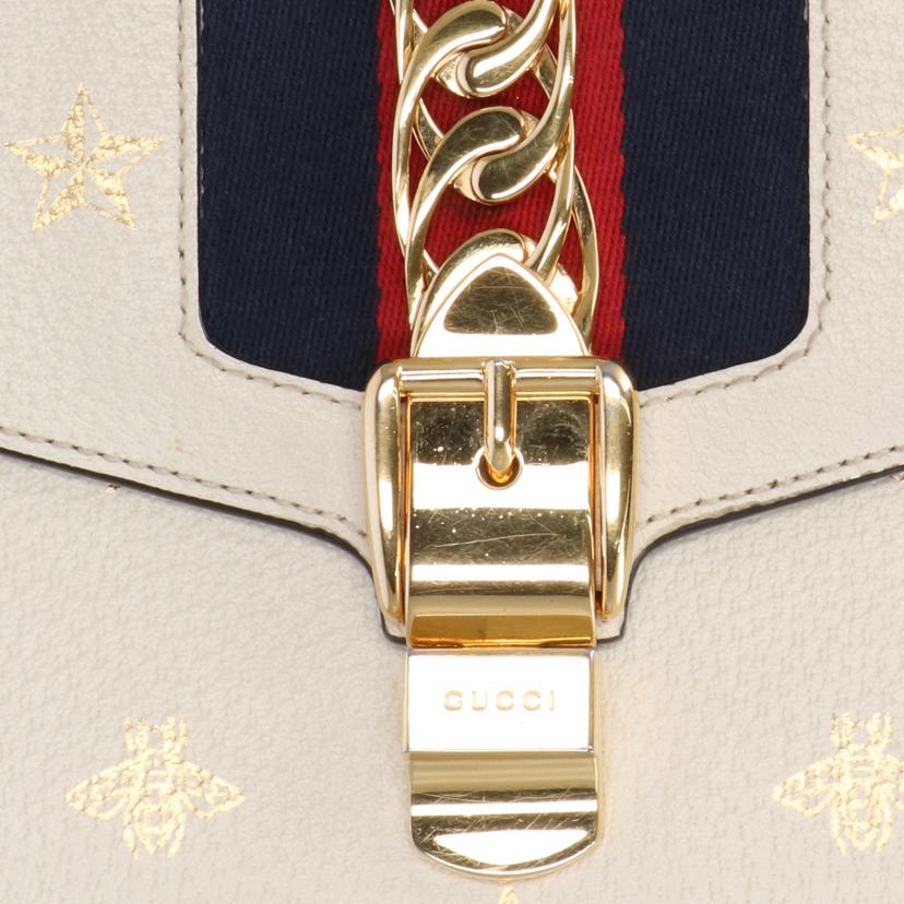 ＧＵＣＣＩ グッチ/シルヴィ　ビー＆スター　スモール　ショルダーバッグ/524405//493***/Bランク/75