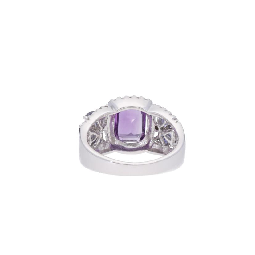 /　◎　Ｋ１８ＷＧアメジストダイヤリング　１．８７／Ｄ０．２３ｃｔ//Aランク/75
