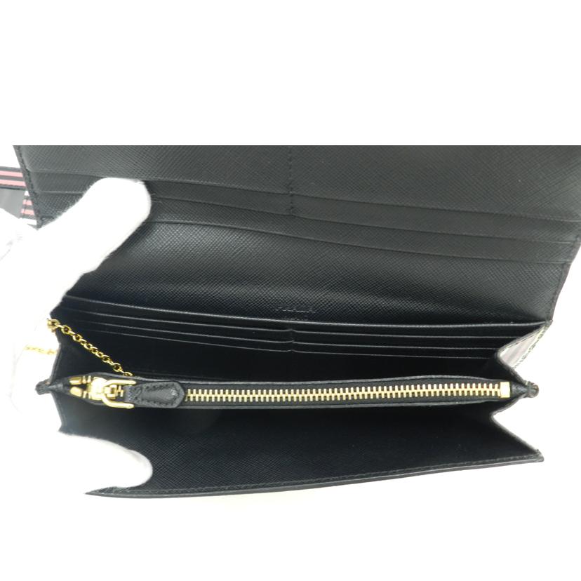 ＰＲＡＤＡ プラダ　パスケース付　レディース/二つ折り長財布／ピンクストライプ/1M0506//42/ABランク/69