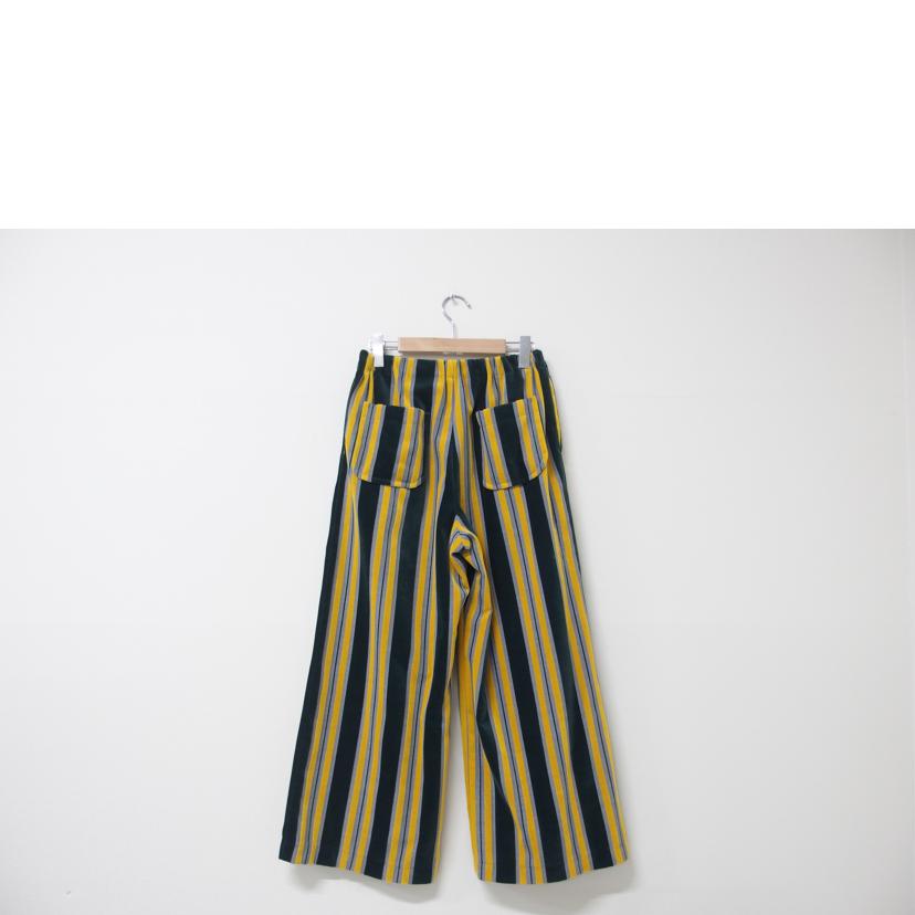 ｔｒｉｃｏｔ/ｔｒｉｃｏｔ　ＣＯＭＭＥ　ｄｅｓ　ＧＡＲＣＯＮＳ　　ベルベット　ストライプパンツ　イエロー　サイズＭ/TH-P203//Aランク/83