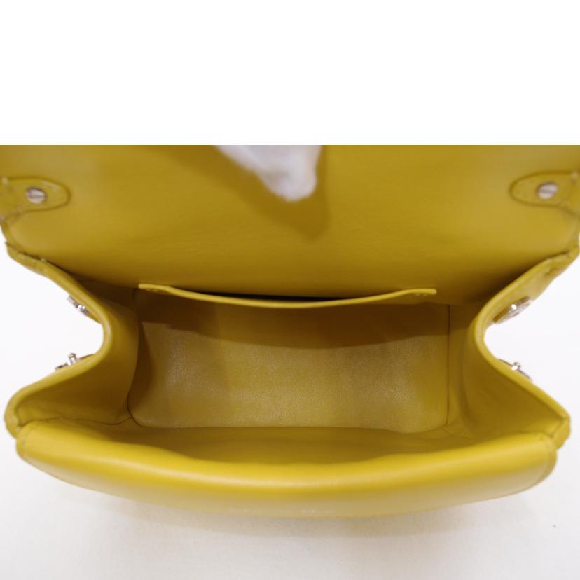 ＣｈｒｉｓｔｉａｎＤｉｏｒ クリスチャンディオール　ハンドバック　パーティーバック　ショルダーバッグ　黄色　斜め掛け　肩掛け　レディース/２ｗａｙレザーハンド／イエロー//19-*******/ABランク/69