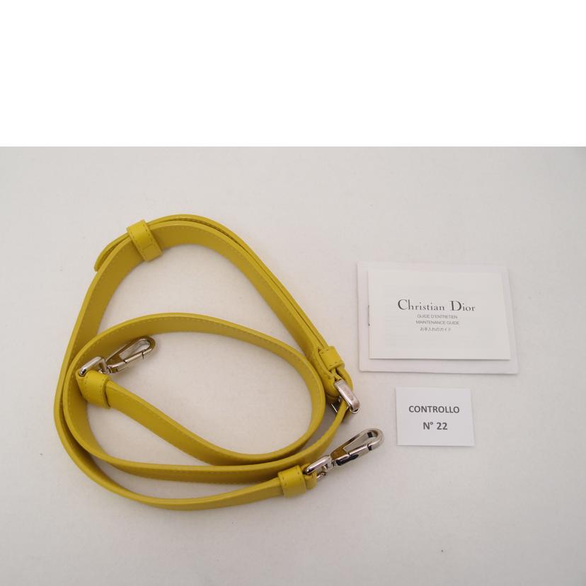 ＣｈｒｉｓｔｉａｎＤｉｏｒ クリスチャンディオール　ハンドバック　パーティーバック　ショルダーバッグ　黄色　斜め掛け　肩掛け　レディース/２ｗａｙレザーハンド／イエロー//19-*******/ABランク/69