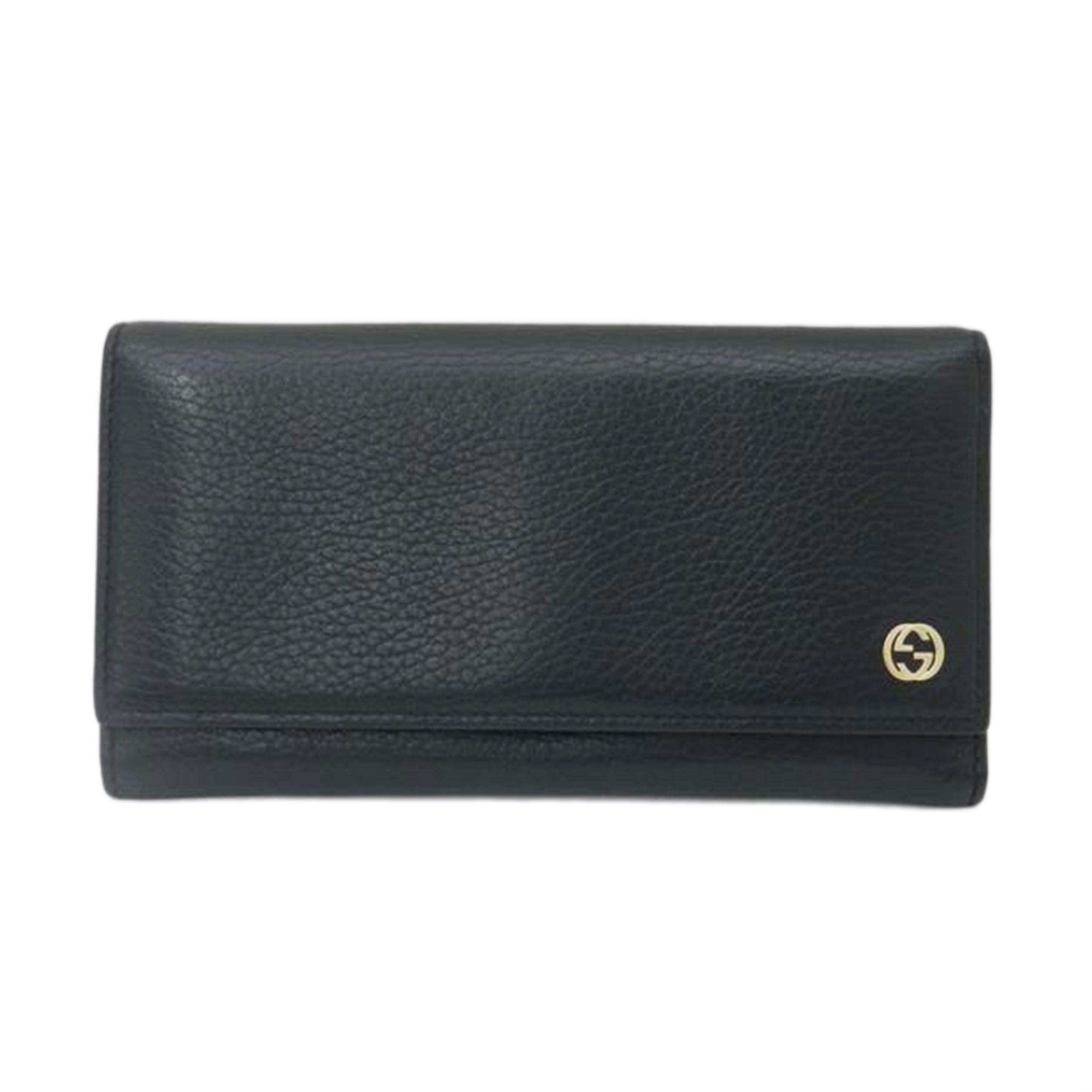 ＧＵＣＣＩ グッチ　黒　メンズ　/インターロッキングＧ二つ折り長財布／ブラック/449279//496334/Aランク/69