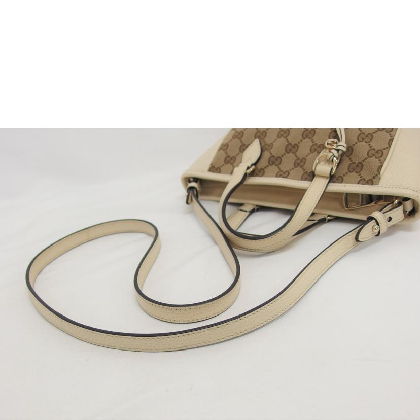 ＧＵＣＣＩ グッチ/ＧＧキャンバス／２ＷＡＹショルダーバッグ／アイボリー/449241//493075/ABランク/04