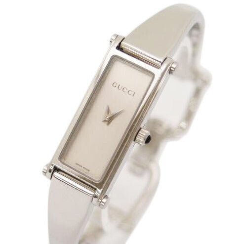 ＧＵＣＣＩ グッチ　腕時計　レディース　スクエアフェイス/バングルウォッチ／シルバー文字盤／クォーツ/1500L//084****/Bランク/69