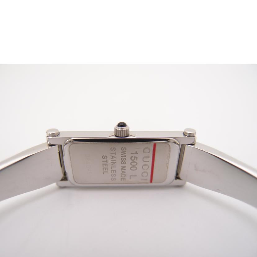 ＧＵＣＣＩ グッチ　腕時計　レディース　スクエアフェイス/バングルウォッチ／シルバー文字盤／クォーツ/1500L//084****/Bランク/69