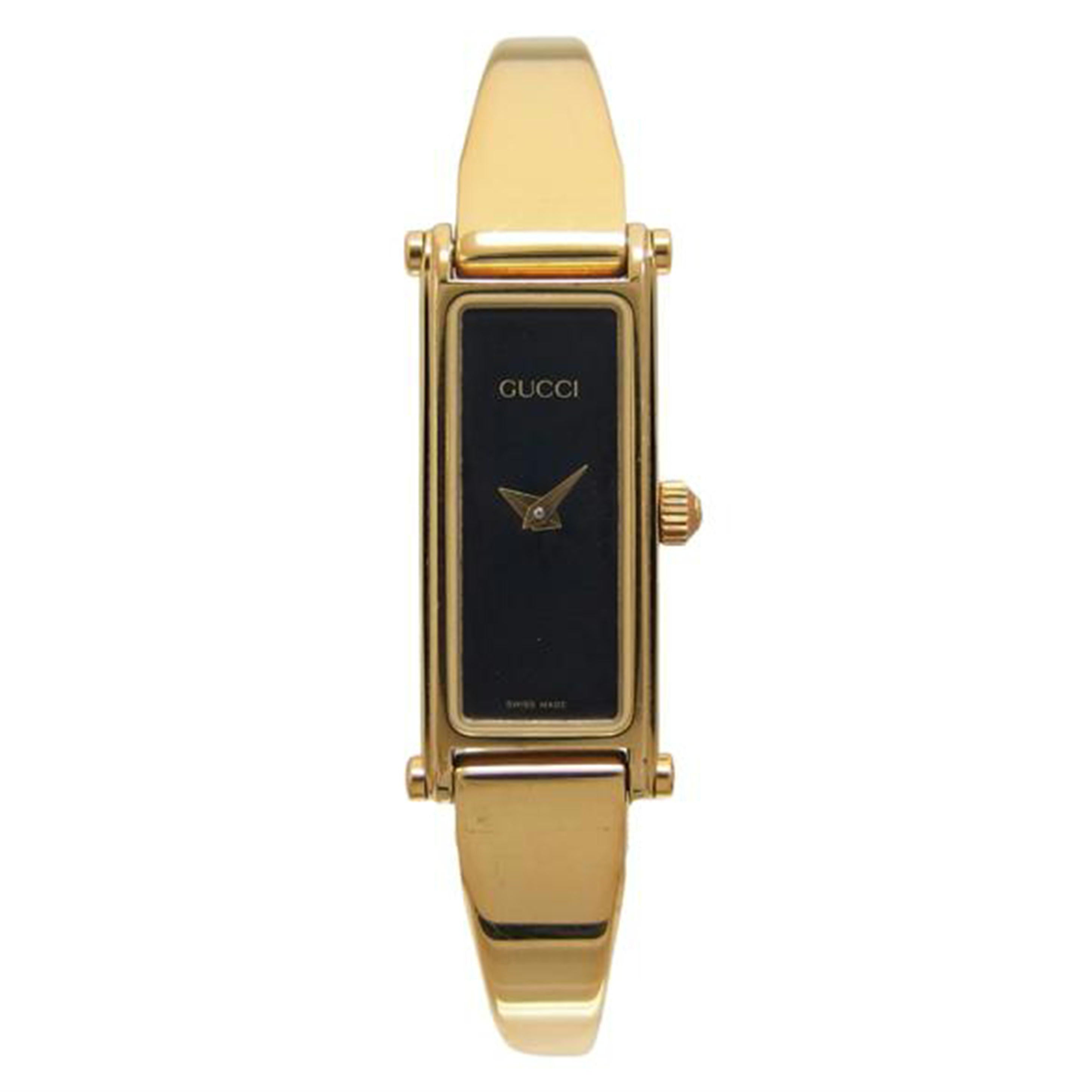ＧＵＣＣＩ グッチ　/ブラック文字盤／バングルウォッチ／クォーツ/YA015557(1500)//029****/Bランク/04