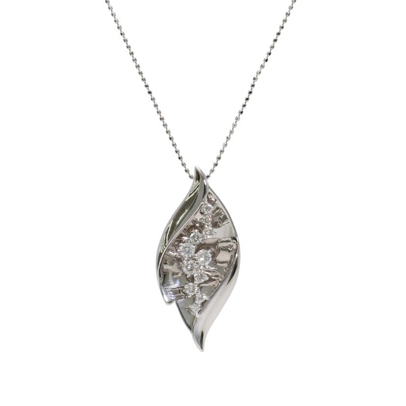 K18WGダイヤネックレス0.50ct//ABランク/75