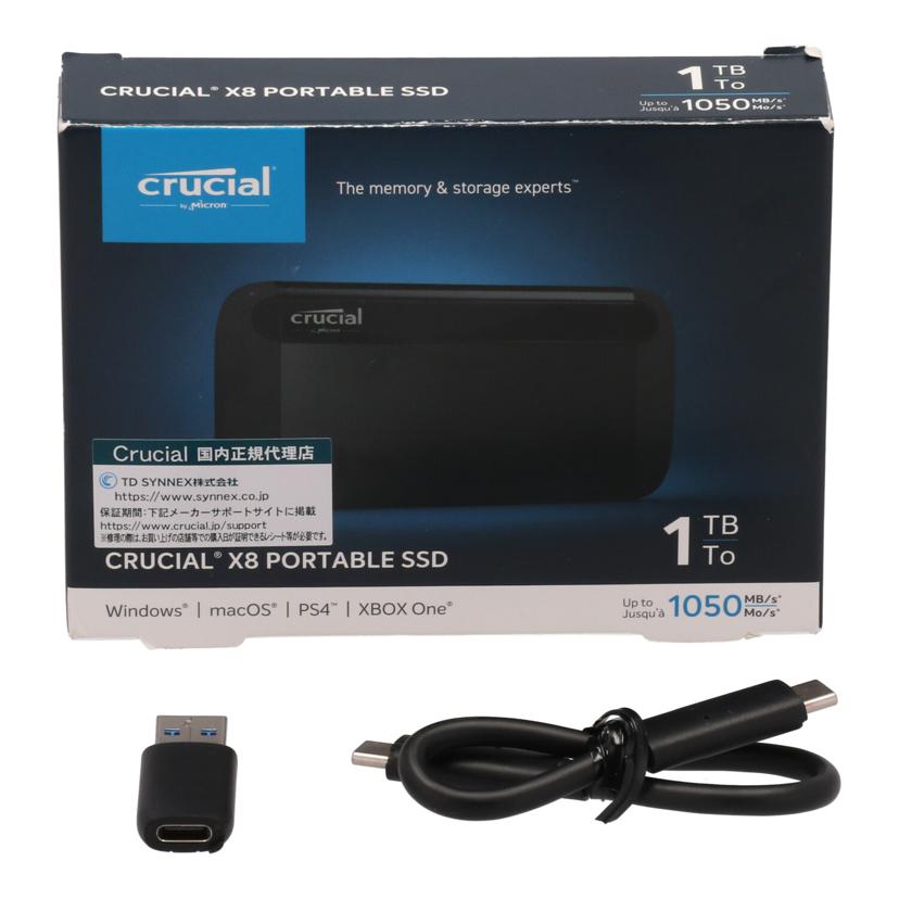 Ｃｒｕｃｉａｌ クルーシャル/ポータブルＳＳＤ　１ＴＢ／Ｘ８シリーズ/CT1000X8SSD9//2151E32A2D0A/Bランク/81