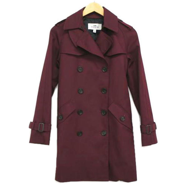 美品　COACH くすみピンク トレンチコート　S 楽天市場】コーチ コート ピンクの通販