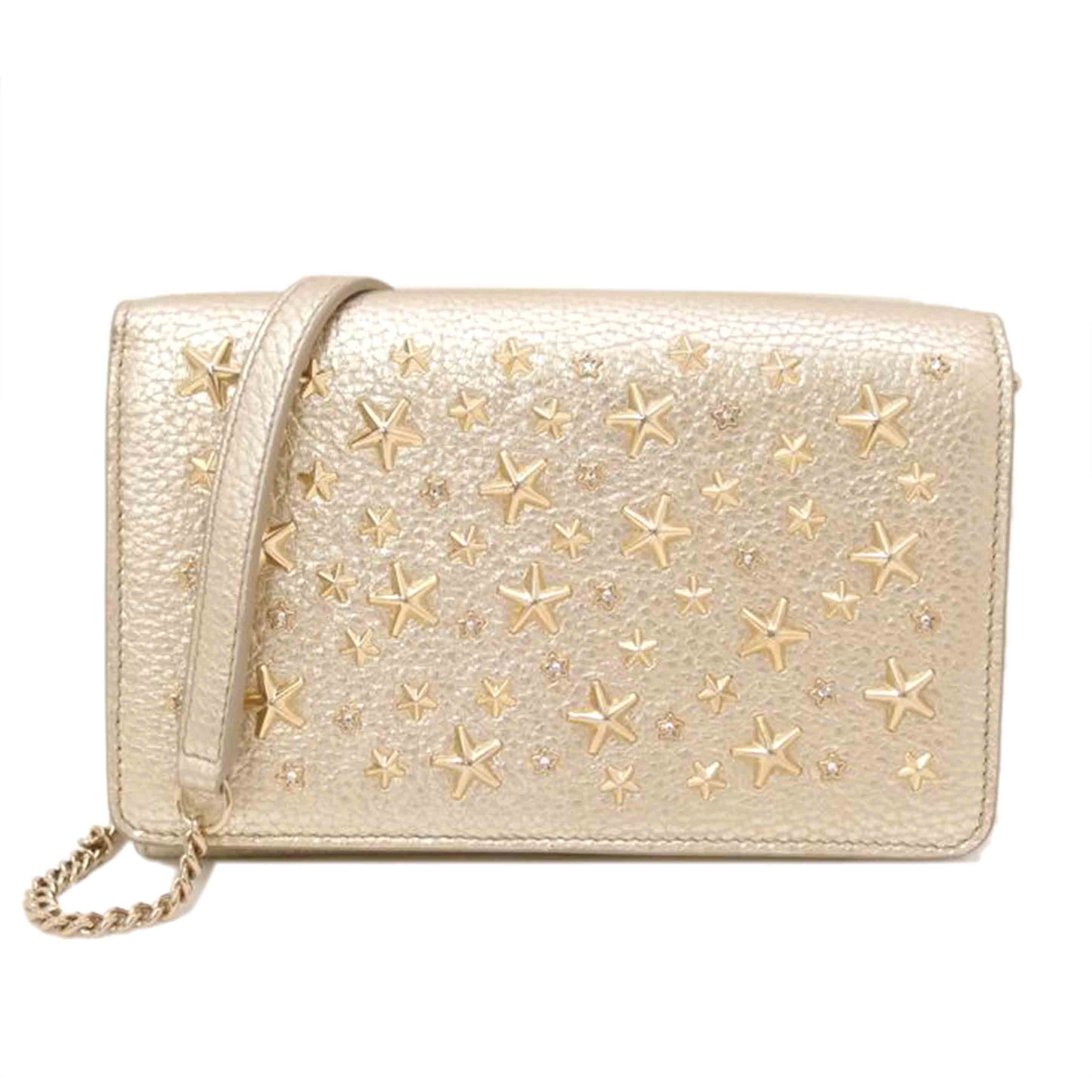 ＪＩＭＭＹ　ＣＨＯＯ ジミーチュウ　ショルダーウォレット/ＥＬＩＳＥ　ショルダーウォレット／ライトゴールド/WDS/OO0001//84D***/Aランク/69