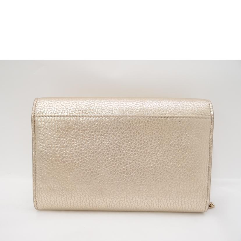 ＪＩＭＭＹ　ＣＨＯＯ ジミーチュウ　ショルダーウォレット/ＥＬＩＳＥ　ショルダーウォレット／ライトゴールド/WDS/OO0001//84D***/Aランク/69