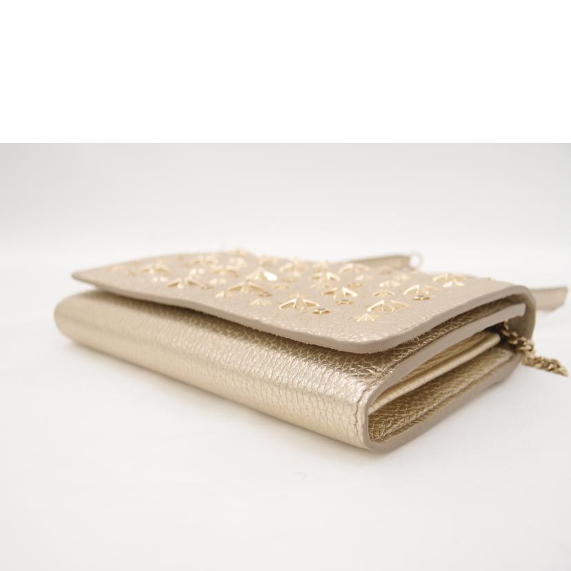 ＪＩＭＭＹ　ＣＨＯＯ ジミーチュウ　ショルダーウォレット/ＥＬＩＳＥ　ショルダーウォレット／ライトゴールド/WDS/OO0001//84D***/Aランク/69