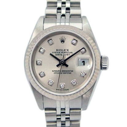 ＲＯＬＥＸ ロレックス/ＤＡＴＥ　ＪＵＳＴ／１０Ｐ／シルバー文字盤/79174G//F344919/Aランク/83