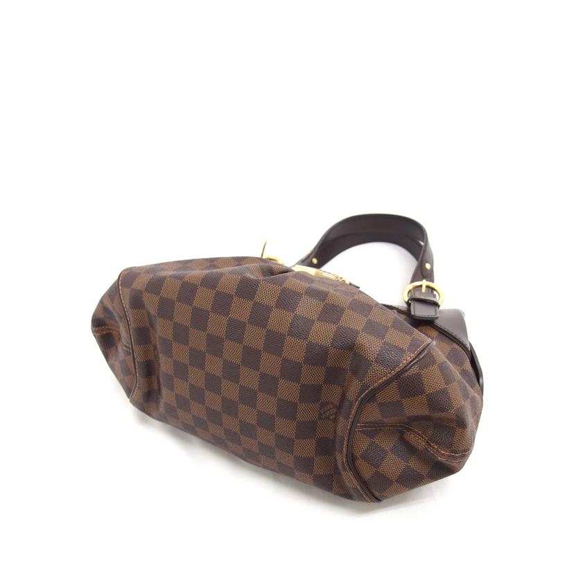 ＬＶ ルイ・ヴィトン ビトン ダミエ・エベヌ 市松模様 ブラウン 茶 ショルダーバッグ ハンドバッグ トートバッグ ブラウン メンズ レディース 定番 人気 斜め掛け 肩がけ/システィナＰＭ／ダミエ／エベヌ/N41542//FL3***/ABランク/04