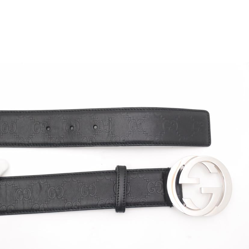 ＧＵＣＣＩ グッチ/グッチシマＧＧベルト／ブラック／Ｗ８５㎝/114984//1766/Aランク/69
