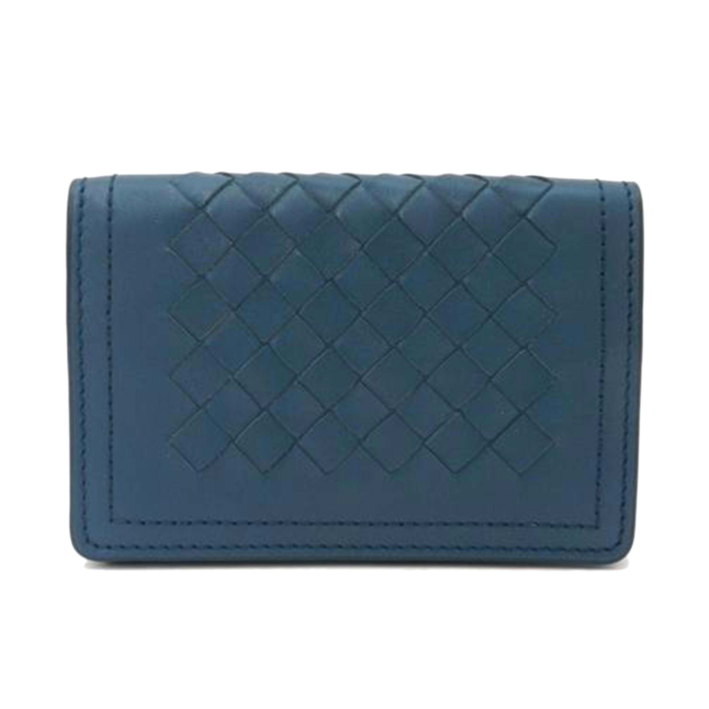 ＢＯＴＴＥＧＡ　ＶＥＮＥＴＡ ボッテガヴェネタ　パスケース　青　/イントレチャート名刺入れ／ブルー//SAランク/69
