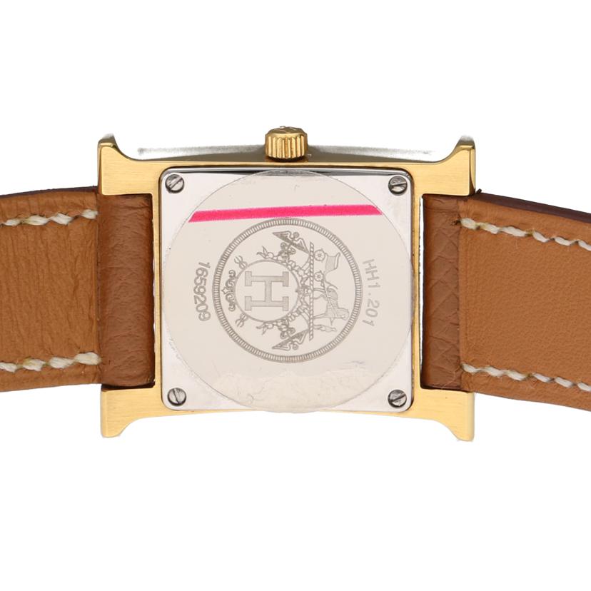 ＨＥＲＭＥＳ エルメス/Ｈウォッチ／レディース／クオーツ/HH1.201//165****/Aランク/75