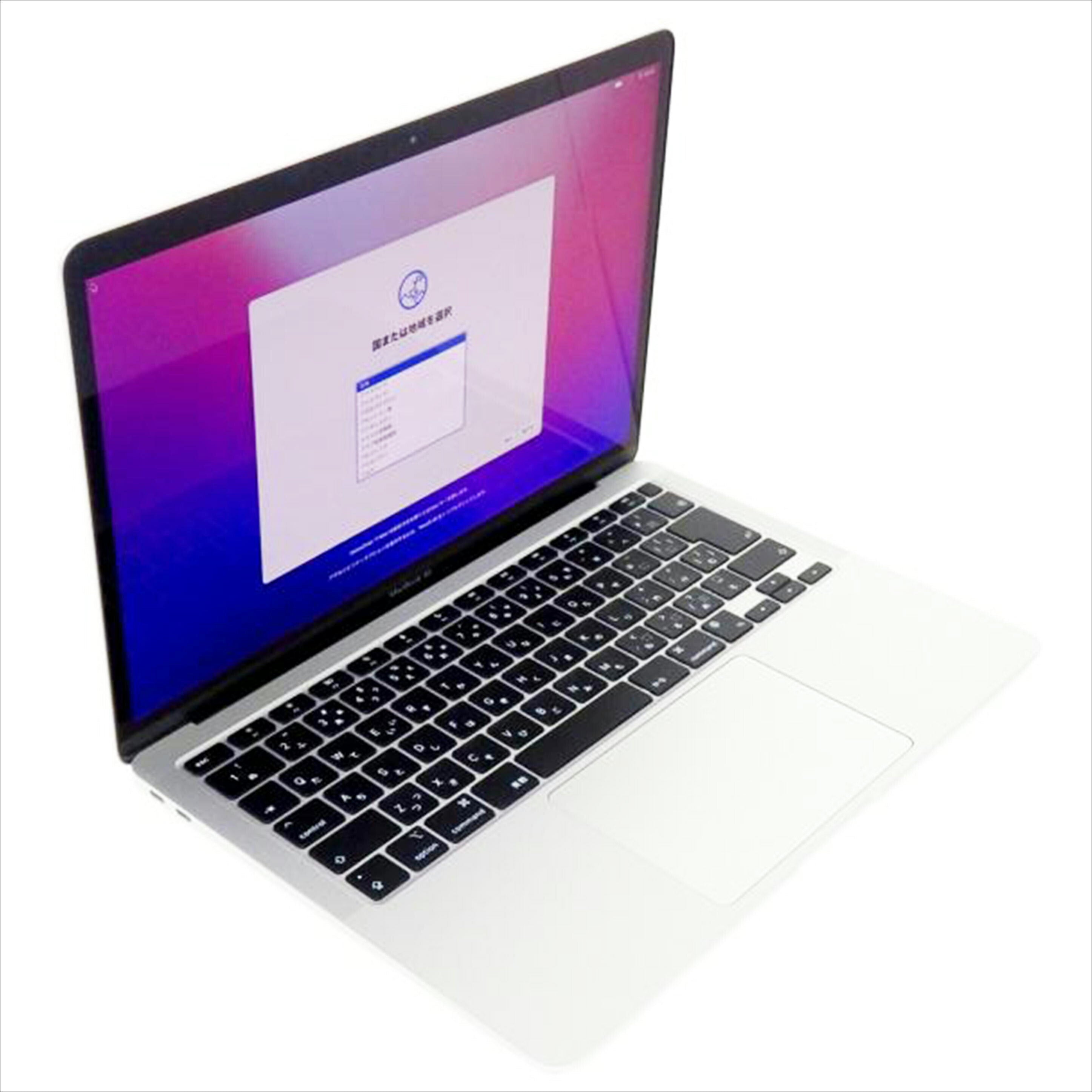 Ａｐｐｌｅ アップル/ＭａｃＢｏｏｋ　Ａｉｒ（Ｍ１，２０２０）/MGN93J/A//FVFFWJMQQ6L7/Bランク/67