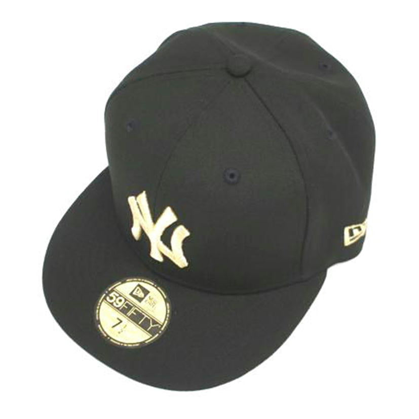 ＮＥＷ　ＥＲＡ ニューエラ/５９ＦＩＦＴＹ　ニューヨーク・ヤンキース　ブラック×ゴールド／キャップ/13562244//Sランク/05