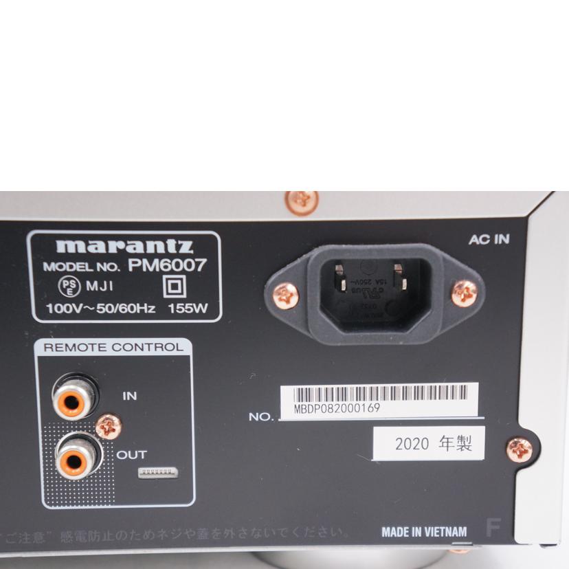 ｍａｒａｎｔｚ マランツ/プリメインアンプ／ＰＭ６００７/PM6007//MBDP082000169/Bランク/67