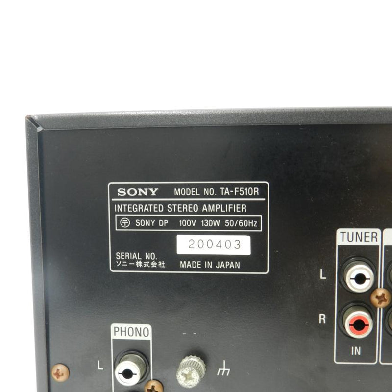 SONY オーディオアンプ TA-F510Rスマホ/家電/カメラ