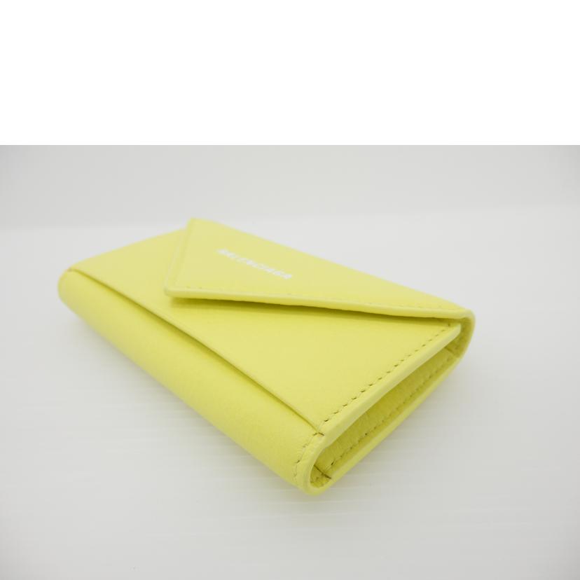 BALENCIAGA  6連 キーケース　499204 Amazon | [バレンシアガ]キーケース ペーパー イエロー メンズ