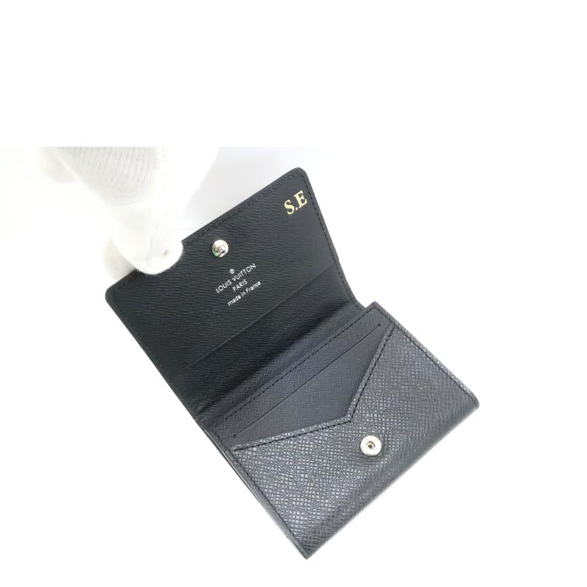 ＬＯＵＩＳ　ＶＵＩＴＴＯＮ ルイ・ヴィトン/アヴァンロップ　カルトドゥ　ヴィンジット　イニシャル有り／名刺入れ　カード入れ　ブラック/M64595//ICｼﾘｱﾙ有/Aランク/65