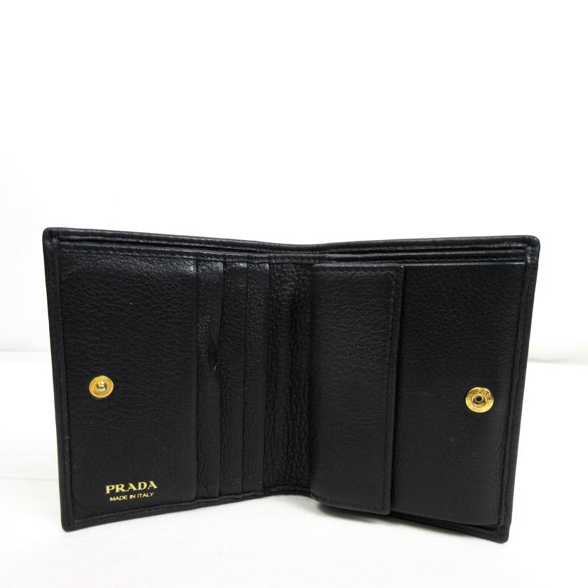 ＰＲＡＤＡ プラダ/サフィアーノメタル　レザー二つ折り財布/1MV204//Bランク/70