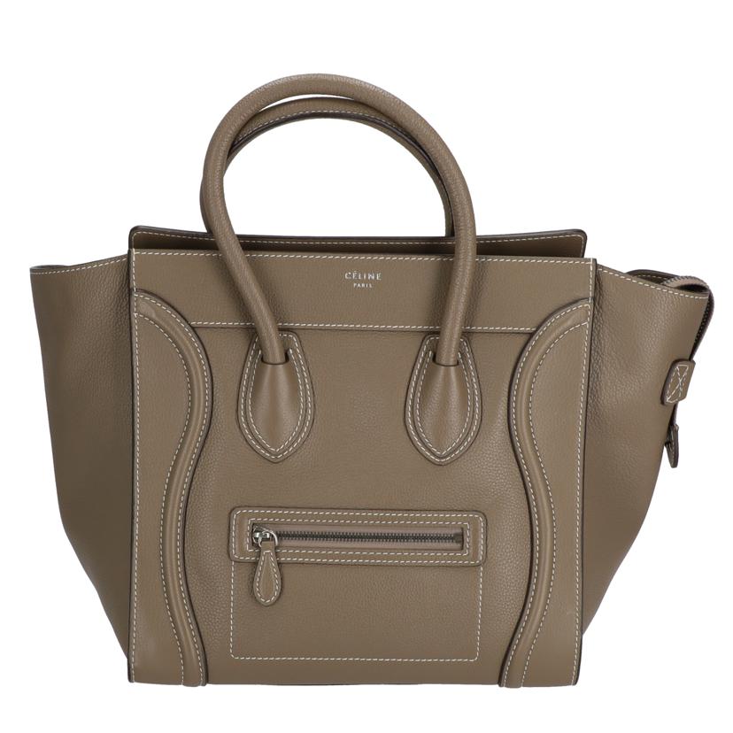 ＣＥＬＩＮＥ セリーヌ　CELINE　165213　ラゲージミニショッパー　エトゥープ　トート　ハンドバッグ/ラゲージミニショッパー／エトゥープ/165213LUG.09SO//S-A***************/Aランク/37