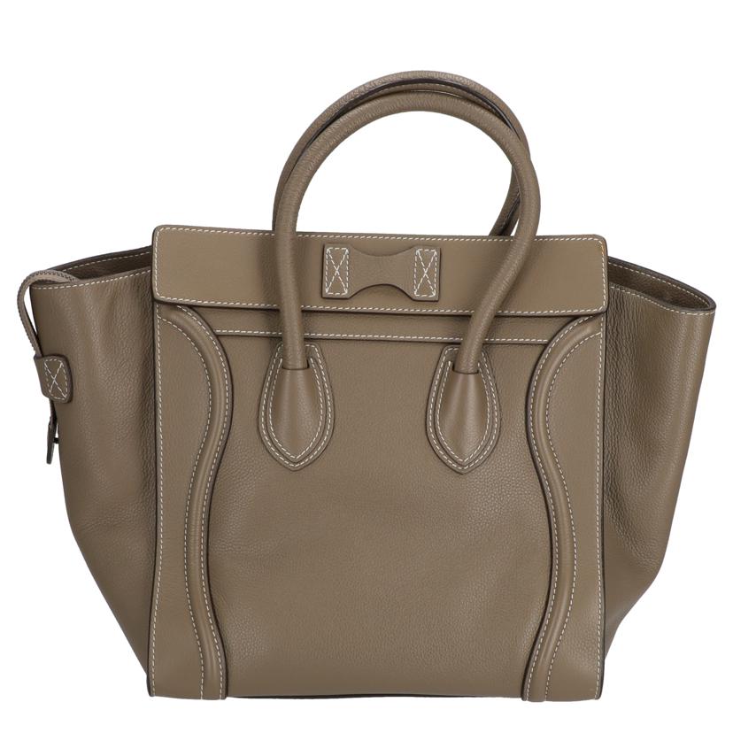 ＣＥＬＩＮＥ セリーヌ　CELINE　165213　ラゲージミニショッパー　エトゥープ　トート　ハンドバッグ/ラゲージミニショッパー／エトゥープ/165213LUG.09SO//S-A***************/Aランク/37