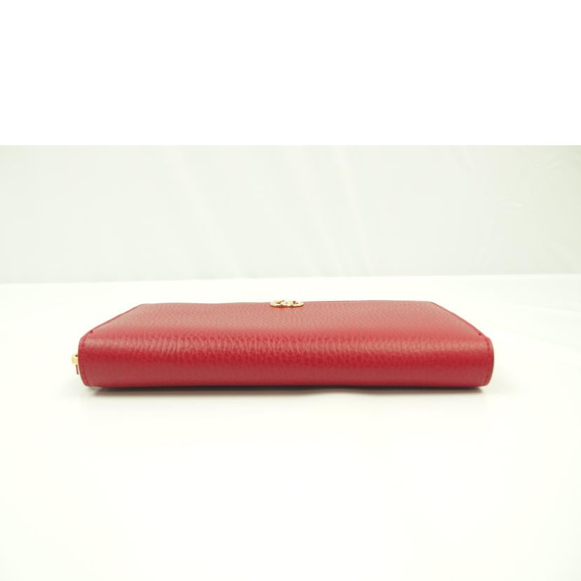 ＧＵＣＣＩ グッチ/ＧＧマンモートラウンドファスナー長財布／レッド/456117//584***/Aランク/83