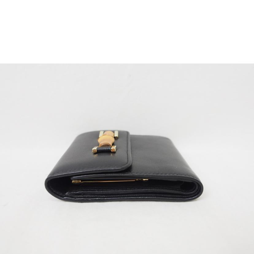 ＧＵＣＣＩ/バンブー／レザー／２つ折り財布/035･1147･1861//ABランク/78
