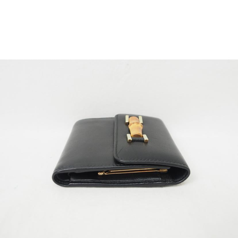 ＧＵＣＣＩ/バンブー／レザー／２つ折り財布/035･1147･1861//ABランク/78