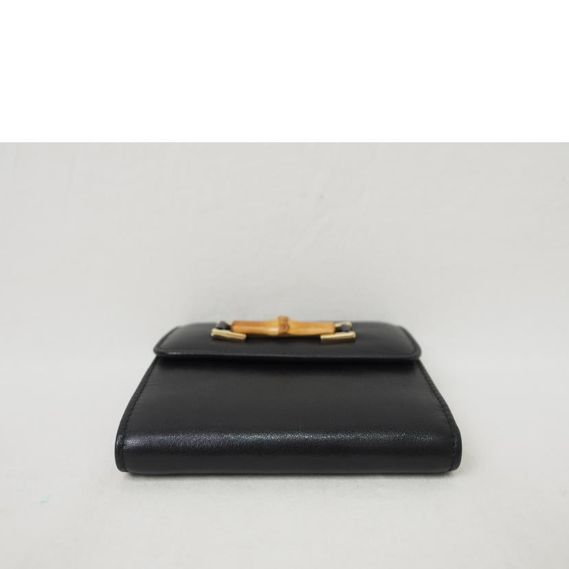 ＧＵＣＣＩ/バンブー／レザー／２つ折り財布/035･1147･1861//ABランク/78
