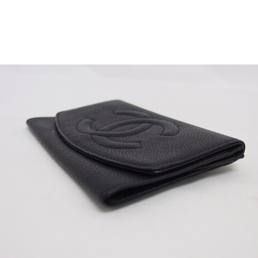 ＣＨＡＮＥＬ　 シャネル/ココマークキャビアスキン／二つ折り財布／ブラック//421****/ABランク/04