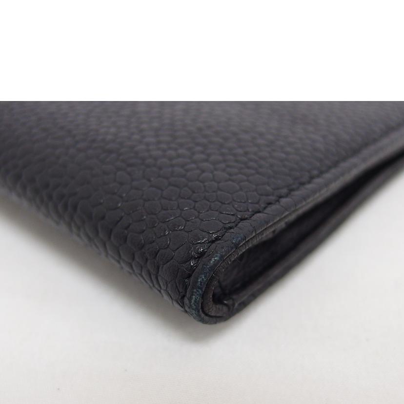 ＣＨＡＮＥＬ　 シャネル/ココマークキャビアスキン／二つ折り財布／ブラック//421****/ABランク/04