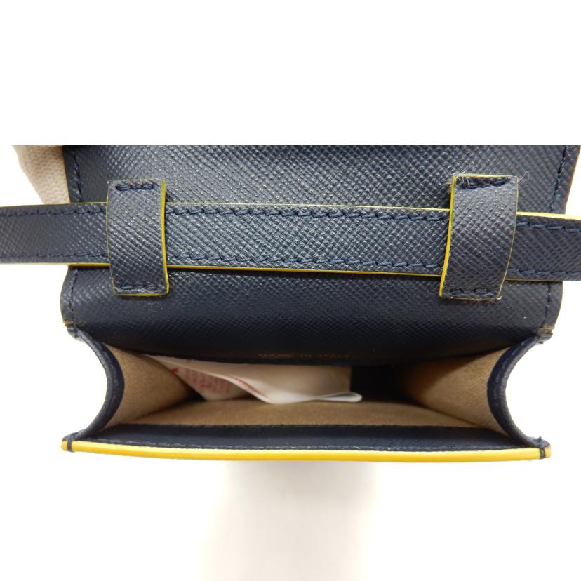 ＭＡＲＮＩ ﾏﾙﾆ/スマートフォンケースミニバッグショルダー／ネイビーｘイエロー//Aランク/02