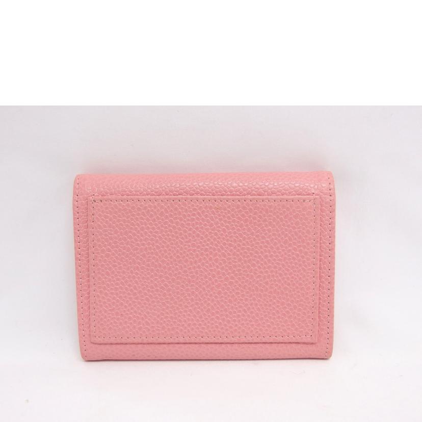 ＣＨＡＮＥＬ　 シャネル/ココマーク　キャビアスキン／二つ折りカードケース／ピンク//885****/ABランク/04