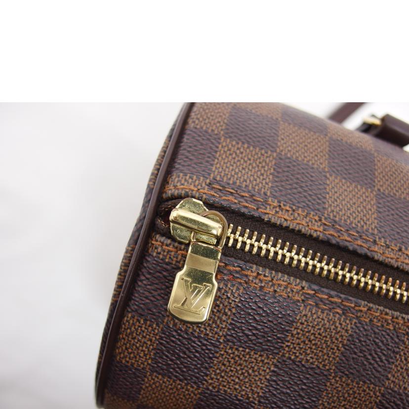 ＬＶ ルイ・ヴィトン ビトン ダミエ・エベヌ 市松模様 ブラウン 茶 ショルダーバッグ ハンドバッグ トートバッグ ブラウン メンズ レディース 定番 人気 斜め掛け 肩がけ/パピヨン３０／ダミエ／エベヌ/N51303//SP0***/ABランク/04