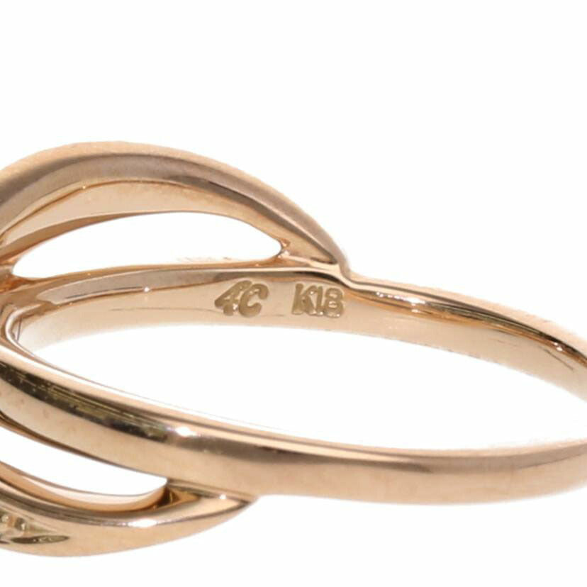 ４℃／Ｋ１８/４℃　Ｋ１８ＰＧダイヤリング　＃７．５/2.8//Aランク/75