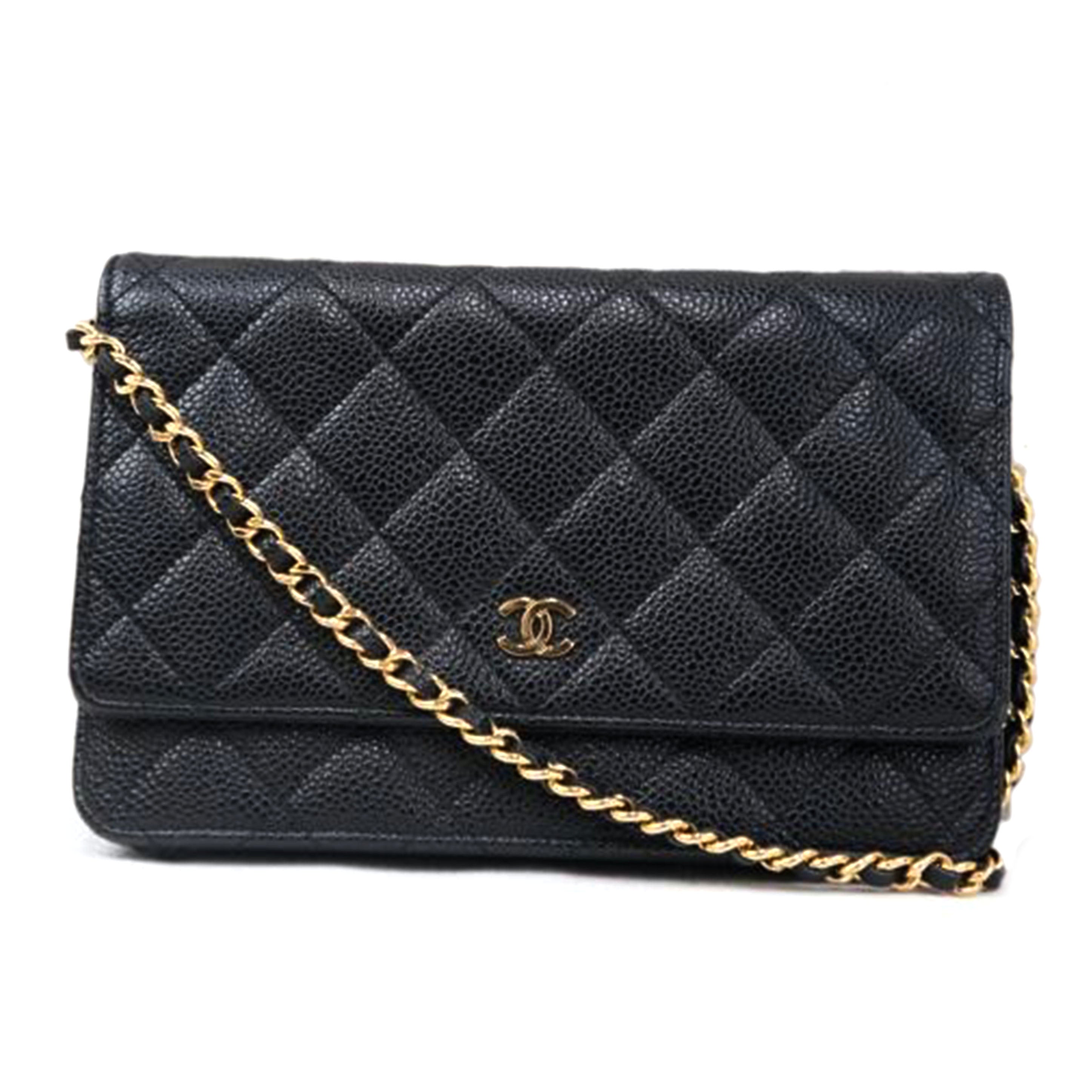ＣＨＡＮＥＬ シャネル/マトラッセキャビアスキンチェーンウォレット//21219988/ABランク/67