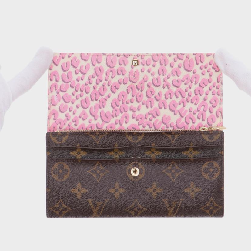 ＬＯＵＩＳＶＵＩＴＴＯＮ ルイヴィトン/ポルトフォイユサラ／モノグラムレオパードヒョウ柄/M60105//CA5110/Bランク/75