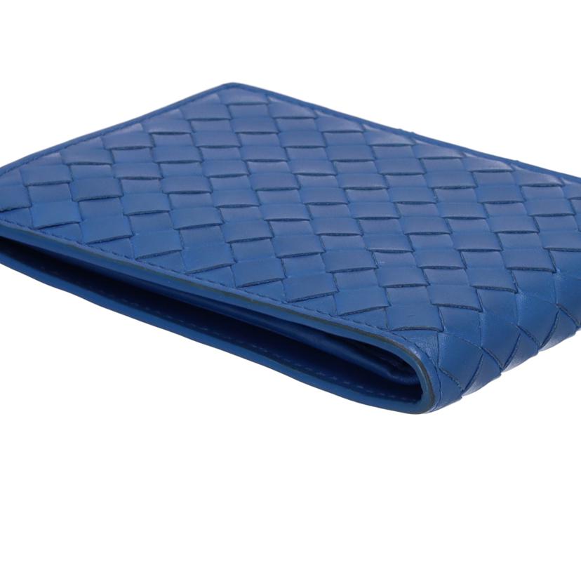 ＢＯＴＴＥＧＡ　ＶＥＮＥＴＡ BOTTEGA VENETA/イントレチャート二つ折り財布／ターコイズ　//P00743297C/Bランク/75