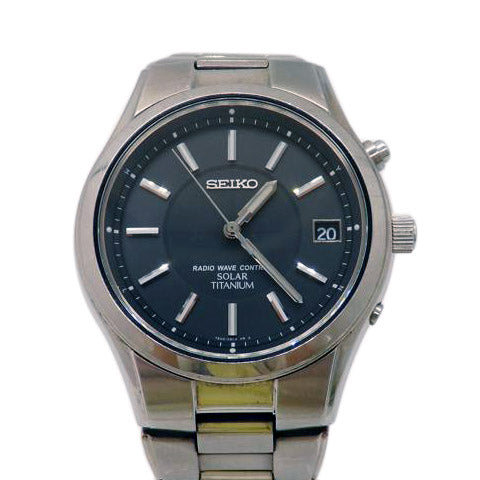 SEIKO セイコー/スピリット/titanium/電波ソーラー/SS/メンズ時計/Bランク/85【中古】